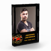 Bloc Photo Emblème du service d'incendie (Gauche)