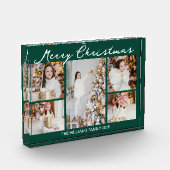 Bloc Photo Emerald Green Merry Christmas Collage 5 (Gauche)
