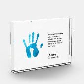 Bloc Photo Empreinte personnalisée pour grand-mère (Gauche)
