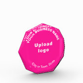 Bloc photo en forme d'octogone rose commercial (Gauche)