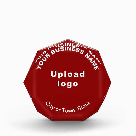 Bloc photo en forme d'octogone rouge commercial (Devant)