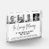 Bloc Photo En mémoire d'amour mémorial personnalisé Mariage p (Gauche)