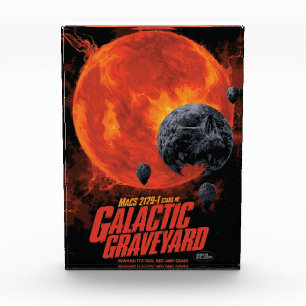 Bloc Photo Espace cimetière crâne Halloween Galaxie des horre