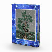 Bloc Photo Et Une Porcupine Dans Un Pin Tree (Droite)