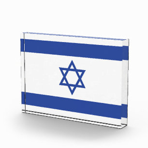 Bloc Photo Etat d'Israël Drapeau, Étoile de David Juifs