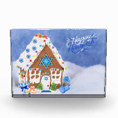 Bloc Photo Étoile Hanoukka moderne de David Gingerbread House (Devant)