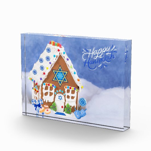 Bloc Photo Étoile Hanoukka moderne de David Gingerbread House (Droite)