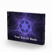 Bloc Photo Étoile Violette Fractée De David (Droite)