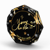 Bloc Photo Étoiles Noires Noires Luxe Basse Clé Métallic Pers (Droite)