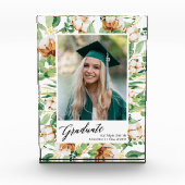Bloc Photo Eucalyptus Floral Verdure Script Graduation (Devant)