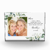 Bloc Photo Eucalyptus mère de la mariée Keepsaké (Devant)
