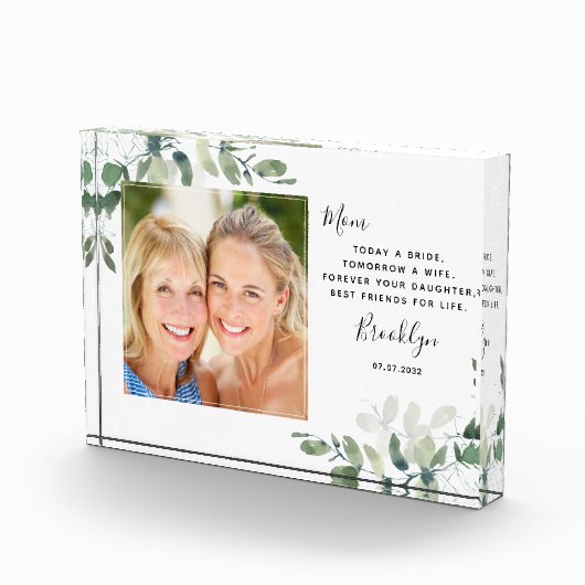 Bloc Photo Eucalyptus mère de la mariée Keepsaké (Droite)