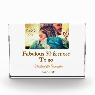 Bloc Photo Fabulux 30 ans anniversaire ajouter nom photo date