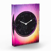 Bloc Photo Face de l'horloge rétroactive noire (Gauche)