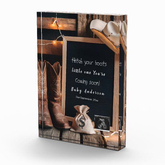 Bloc Photo Faire-part de grossesse à l'occidentale (Droite)