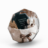 Bloc Photo Faire-part de grossesse neutre Boho Pampas (Gauche)