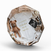 Bloc Photo Faire-part de grossesse neutre Cute Crochet (Droite)