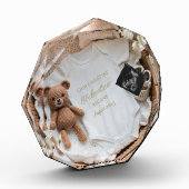 Bloc Photo Faire-part de grossesse neutre Cute Crochet (Gauche)