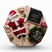 Bloc Photo Faire-part unique de grossesse de Noël (Devant)