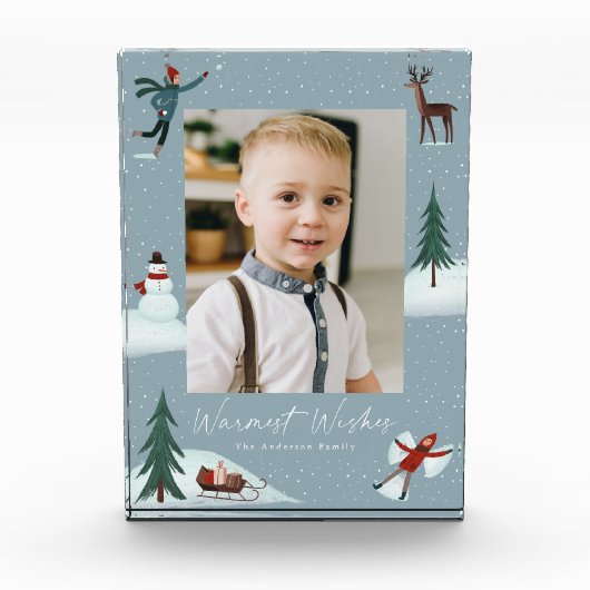 Bloc Photo Falling Snow WhimsNoël (Devant)