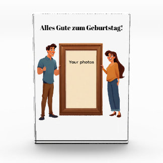 Bloc Photo Familienrahmen - Mama & Papa halten dein Bild