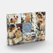 Bloc Photo Famille Bleue Dusty moderne photo Collage de conse (Gauche)