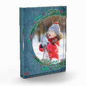 Bloc Photo Famille de la couronne de pin de Noël (Gauche)