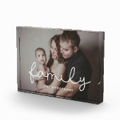 Bloc Photo Famille de script blanc mignon (Droite)