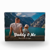 Bloc Photo Famille papa et moi Citation simple (Devant)