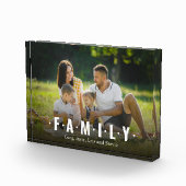 Bloc Photo Famille Simple Typographie Minimaliste (Droite)