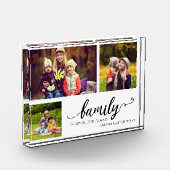 Bloc Photo Family Forever 3 photo collage sucré citation mama (Gauche)