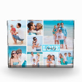 Bloc Photo Family Love 8 Photo Collage Beach Blue (Devant)