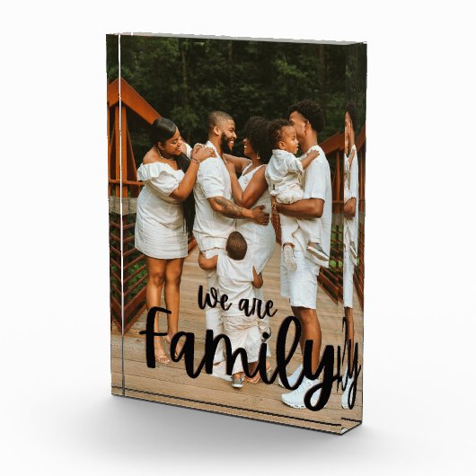 Bloc Photo Family Love Black Script Custom Family Name Photo (Droite)