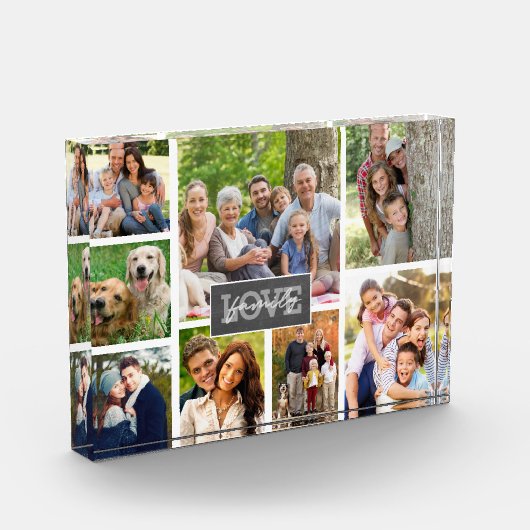 Bloc Photo Family Love Custom Photo Collage Moderne  (Gauche)