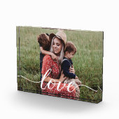 Bloc Photo Family Love Script Photo personnalisée (Droite)