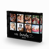 Bloc Photo Family photo collage black love heart script (Droite)