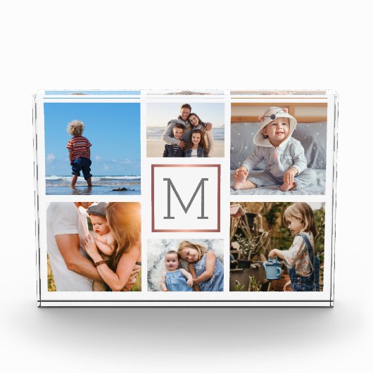 Bloc Photo Family Photo Collage Monogram (Devant)