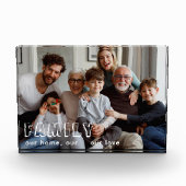 Bloc Photo Family Script Collage Chic Photo Block (Devant)