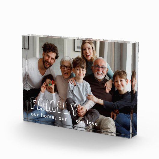 Bloc Photo Family Script Collage Chic Photo Block (Droite)