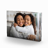 Bloc Photo Family Script Heart Mère Fille Moderne Personnalis (Droite)