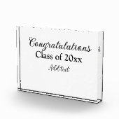 Bloc Photo Félicitations de graduation simples clas d'ajout m (Droite)