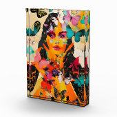 Bloc Photo Femme et papillons Médias mixtes (Droite)