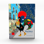 Bloc Photo Festivals de Noël avec le coq portugais (Devant)
