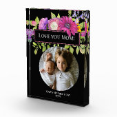 Bloc Photo Fête des Mères avec de belles fleurs roses (Droite)