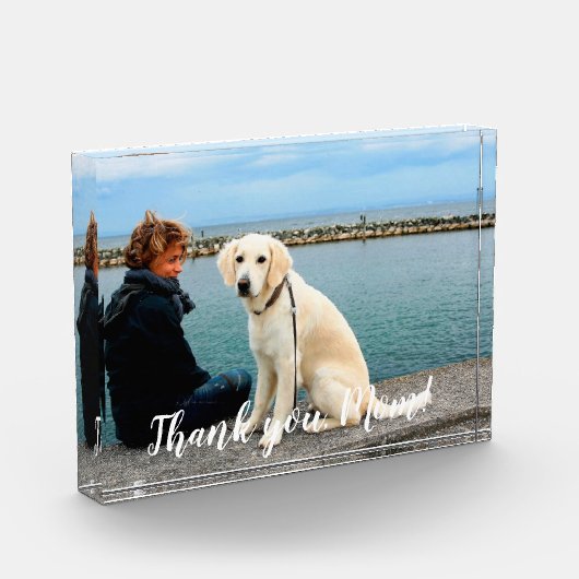 Bloc Photo Fête des mères de chien de compagnie personnalisé (Gauche)