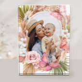 Bloc Photo Fête des mères florales de papillons d'aquarelle