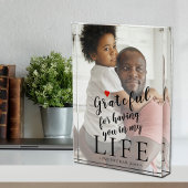 Bloc Photo Fête des pères photo personnalisée et devis texte