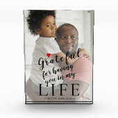 Bloc Photo Fête des pères photo personnalisée et devis texte (Devant)