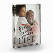 Bloc Photo Fête des pères photo personnalisée et devis texte (Gauche)