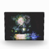 Bloc Photo Feu d'artifice Bonne année Fêter l'aquarelle (Devant)